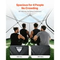 thumbnail image 4 of KFFKFF Portable Outdoor Sauna Tent for Four, Durable Oxford Fabric & Carbon Steel Frame, Quick Assembly for Camping, Backyard, or Home Use (Black), 4 of 9