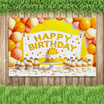 thumbnail image 2 of Colorful Happy Birthday Banner with Star Elements Party Backdrop Background for Birthday Party Celebrations Photography Props Decors, 2 of 7