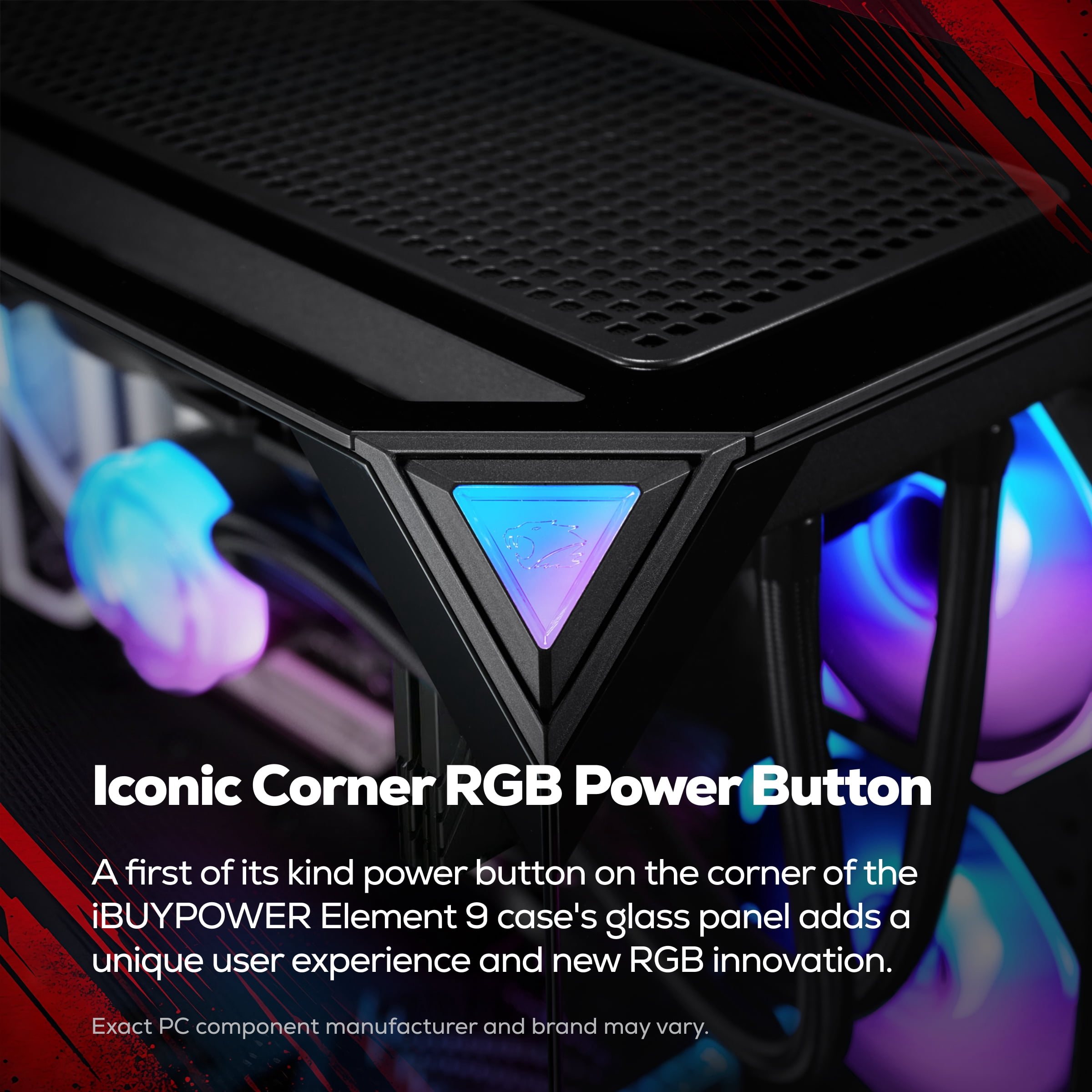 iBUYPOWER Element Pro Gaming PC Desktop, AMD Ryzen 7 7800X3D, NVIDIA GeForce RTX 5070 12GB, 32GB DDR5 RGB RAM, 1TB NVMe SSD, EPBA7N5701