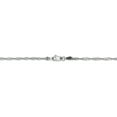 thumbnail image 4 of 14K White Gold 1.7mm Singapore Chain, 4 of 6