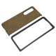 thumbnail image 4 of Funda protectora para teléfono móvil Funda de cuero PU antiarañazos para Galaxy Z Fold 3 Camuflaje Verde, 4 of 14