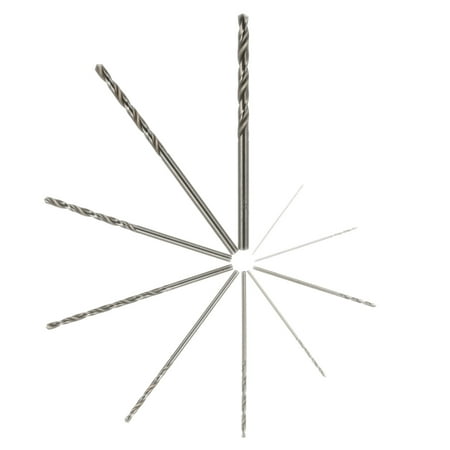 Electric Drill Accessories - 10pcs High Speed White Steel Drill Bits HSS Drilling Tool for Rotary Electric Grinding Accessories