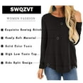 thumbnail image 3 of SWQZVT Women's Long Sleeve Crew Neck Top Casual Loose Soft Blouse Spring Tunic T-Shirts Size S-2XL 2024, 3 of 6