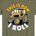 thumbnail image 3 of Instant Message - This Is How I Roll Tractor - Toddler & Youth Short Sleeve Graphic T-Shirt, 3 of 6