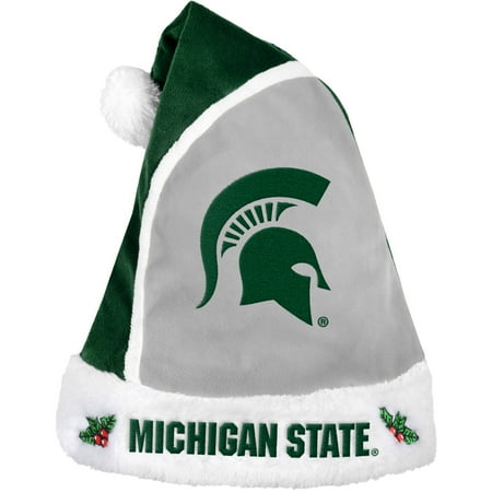 Forever Collectibles NCAA 2015 Santa Hat, Michigan State Spartans
