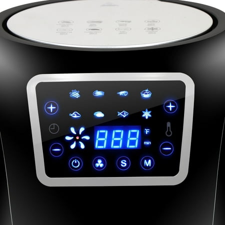 Zeny Digital Electric Air Fryer Family Size 5.8 Qt. 8-in-1 Digital Air