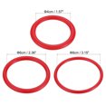 thumbnail image 2 of Unique Bargains 4cm 6mm 8.5cm Plastic Carnival Ringtoss Rings Game Hoop, Red 18 Pack, 2 of 5