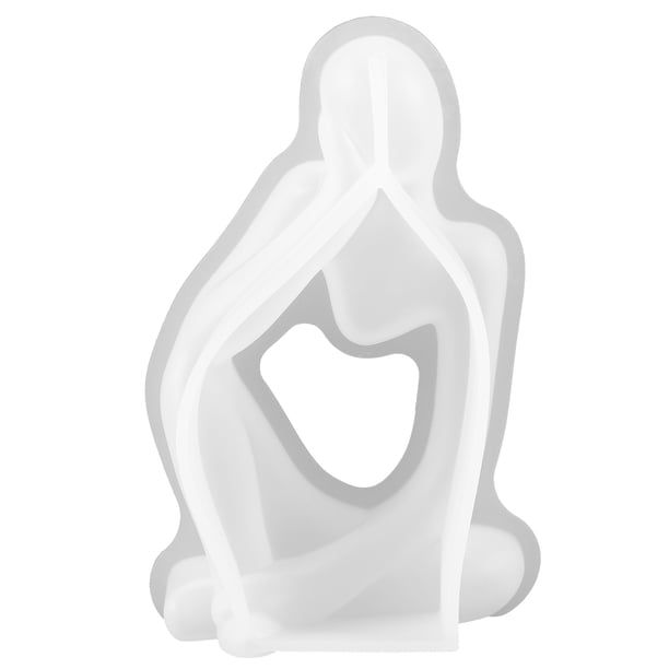 Molde para velas de pensador, molde para velas perfumadas con forma de figura de pensador, molde para velas de aromaterapia