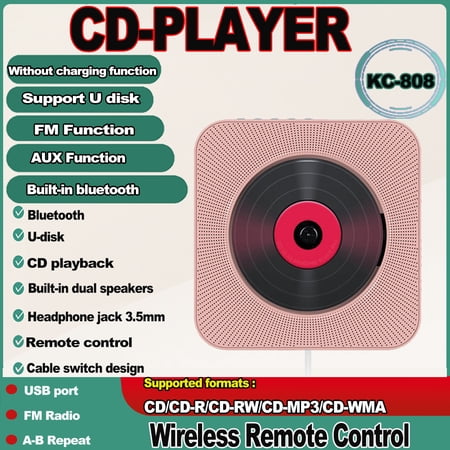 KC808 Bluetooth CD Player with LED display (Without charging function)