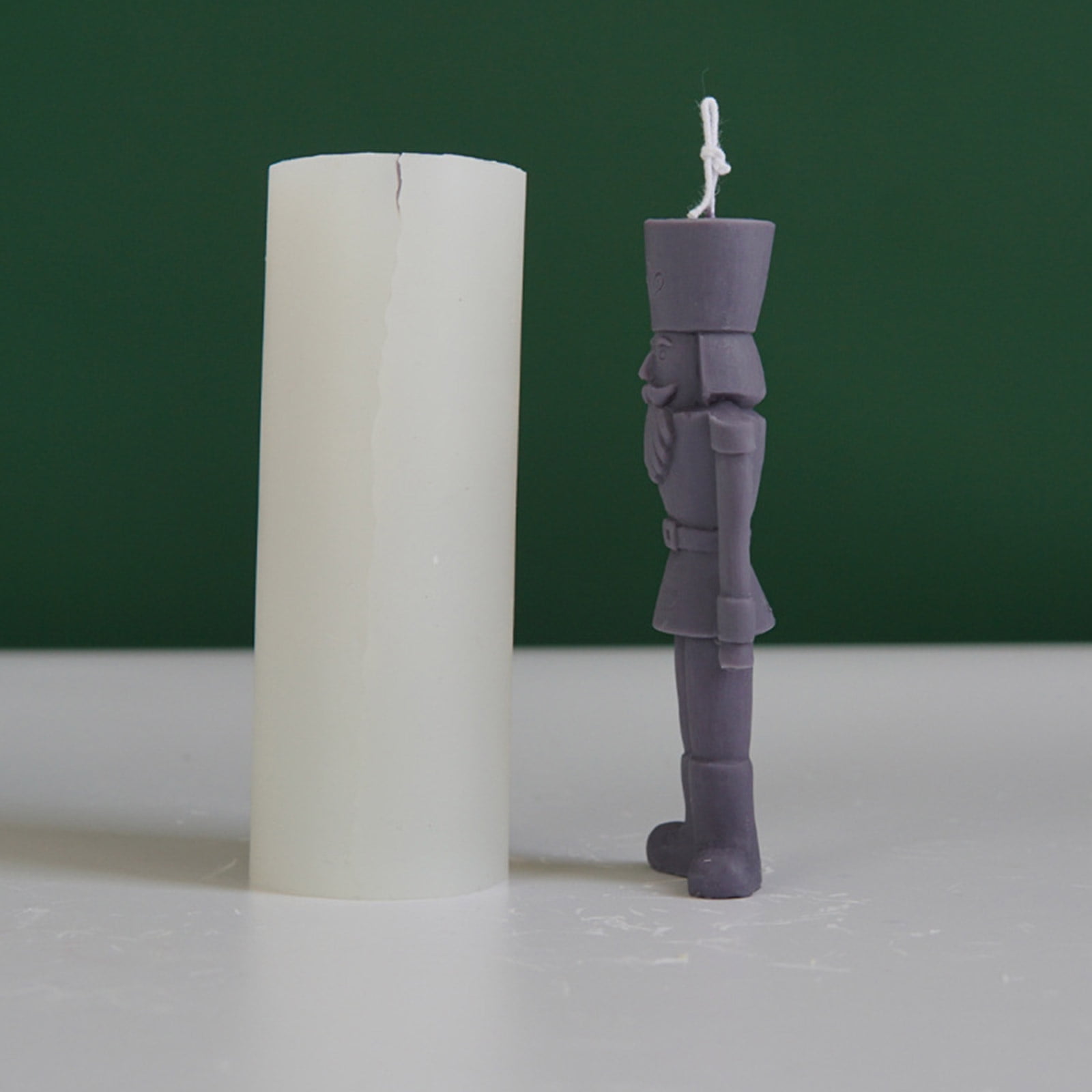 Geemin 3D Candle Mold Silicone King Craft Mould Human Shape Molds Handmade Supplies for DIY Candle Soap Plaster Making Moulds