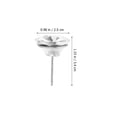 thumbnail image 2 of HAMPPLIES 20Pcs Crystal Sofa Tacks for DIY Enthusiasts Silver Round Decorative Upholstery Material for Crafts, 2 of 7
