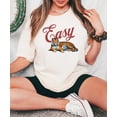 thumbnail image 3 of Retro Easy Tiger Shirt for Women and Men Trendy Vintage Unique Graphic Tee Ivory Shirt Adult 2X-Large, 3 of 5