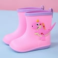 thumbnail image 2 of Children's Rain Shoes Boys And Girls Water Shoes Baby Rain Boots Water Boots In Large And Small Children Toddlers Children Pink, 2 of 7
