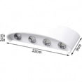thumbnail image 2 of Modern LED Wall Lamp 8W Indoor Outdoor IP65 Waterproof Up Down Light Bathroom White Warm White, 2 of 5