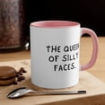 thumbnail image 4 of Aunt Gifts Two-Tone 11oz Mug The queen of silly faces, Auntie Gift, 4 of 4