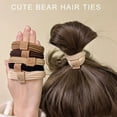 thumbnail image 4 of COMEET Girl Headwear, 5 Pcs Elastic Scrunchies Simple Hair Tie Bear Hair Rings Enchanting Simple Hair Tie Hair Rope for Girls, 4 of 18