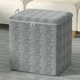 thumbnail image 2 of Floleo Clothes Quilt Storage Bag Large Capacity Bin Closet Organizer With Reinforced Handle Sturdy Fabric For Comforters, Blankets, Bedding With Sturdy Zipper, 2 of 4
