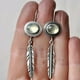 thumbnail image 2 of Xiao Hua Pendientes colgantes de estilo retro, nuevos y únicos, para mujer, estilo étnico bohemio, vintage (plateados)., 2 of 3