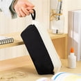 thumbnail image 6 of BESEW7 Pen Holder Pencil Pouch Large Capacity Pencil Case Wide Open Pencil Pouch for Travel Marker Case Pouch Cute Design Black, 6 of 8