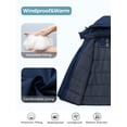 thumbnail image 6 of Wantdo Men's Big and Tall Jacket Waterproof Ski Coat Windproof Snowboarding Jacket Warm Parka Navy 3X, 6 of 8