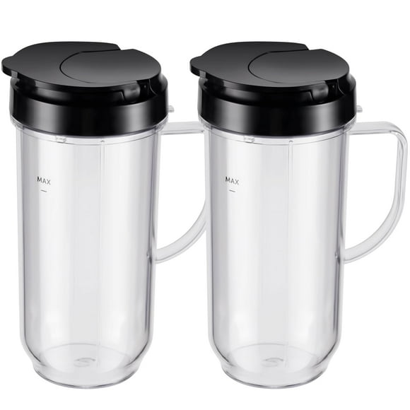 Tazas de repuesto Equust de 22 onzas de alto para Magic Bullet