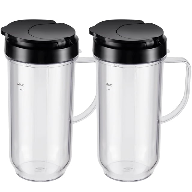 Tazas de repuesto Equust de 22 onzas de alto para Magic Bullet
