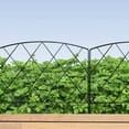 thumbnail image 3 of Thealyn Decorative Garden Fence 24 in (H) x 10 ft (L), Dog Rabbit Pet Fence Animal Barrier, Outdoor Rustproof Metal No Dig Fencing Border for Yard Patio Flower Bed, 3 of 8