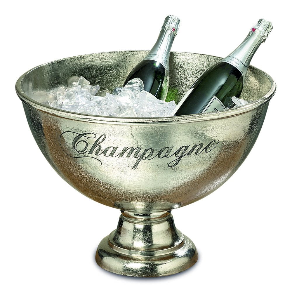 Luxury Champagne Bucket With Old World Panache, Elegant Script Text