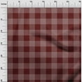 thumbnail image 2 of oneOone Cotton Poplin Maroon Fabric Gingham Check Sewing Fabric By The Yard Printed Diy Clothing Sewing Supplies 56 Inches Wide, 2 of 4