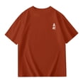 thumbnail image 7 of Girls Tops Tees & Shirts Product Title Children Graphic Tee Casual Loose Fit Short Sleeve Top for Kids Toddler and Youth Comfortable Blended Everyday Wear Spring/Summer, 11-12 Years, Brick Red, 7 of 7