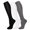 Black White Gray, variant on 3 Pairs Medical Sport Compression Socks - 15-20mmhg Graduated Knee-High Support for Men & Women, Ideal for Soccer, Running, and Nurses