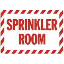 Sprinkler Room SIGN - (Reflective !!! ALUMINUM 7 X 10)