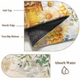 thumbnail image 6 of Rectangle Area Rugs 5 x 7 Ft, Daisy Spring Floral Non-Slip Residential Carpet, Farmhouse Botanical Green Leaves Vintage Art Indoor Crawling Mats Runner Rugs for Living Room/Dining Room/Bedroom, 6 of 8