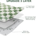 thumbnail image 5 of Area Rugs for Bedroom Living Room,4x6 Green and White Fluffy Soft Checkered Rug Fuzzy Shag Shaggy Carpet, Indoor Plush Floor Rugs for Kids Boys Girls Teen Dorm Nursery Home Decor, 5 of 14