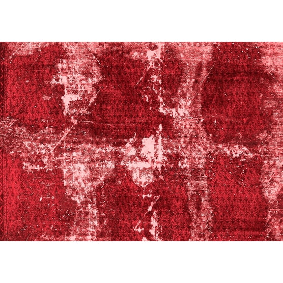 Ahgly Company Indoor Rectangle Persian Red Bohemian Area Rugs, 2' x 4'