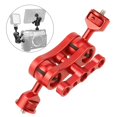 thumbnail image 3 of Montaje giratorio de rótula de brazo de rotación de 360 ​​ degree de aluminio rojo perfke jaula para cámara digital, 3 of 9