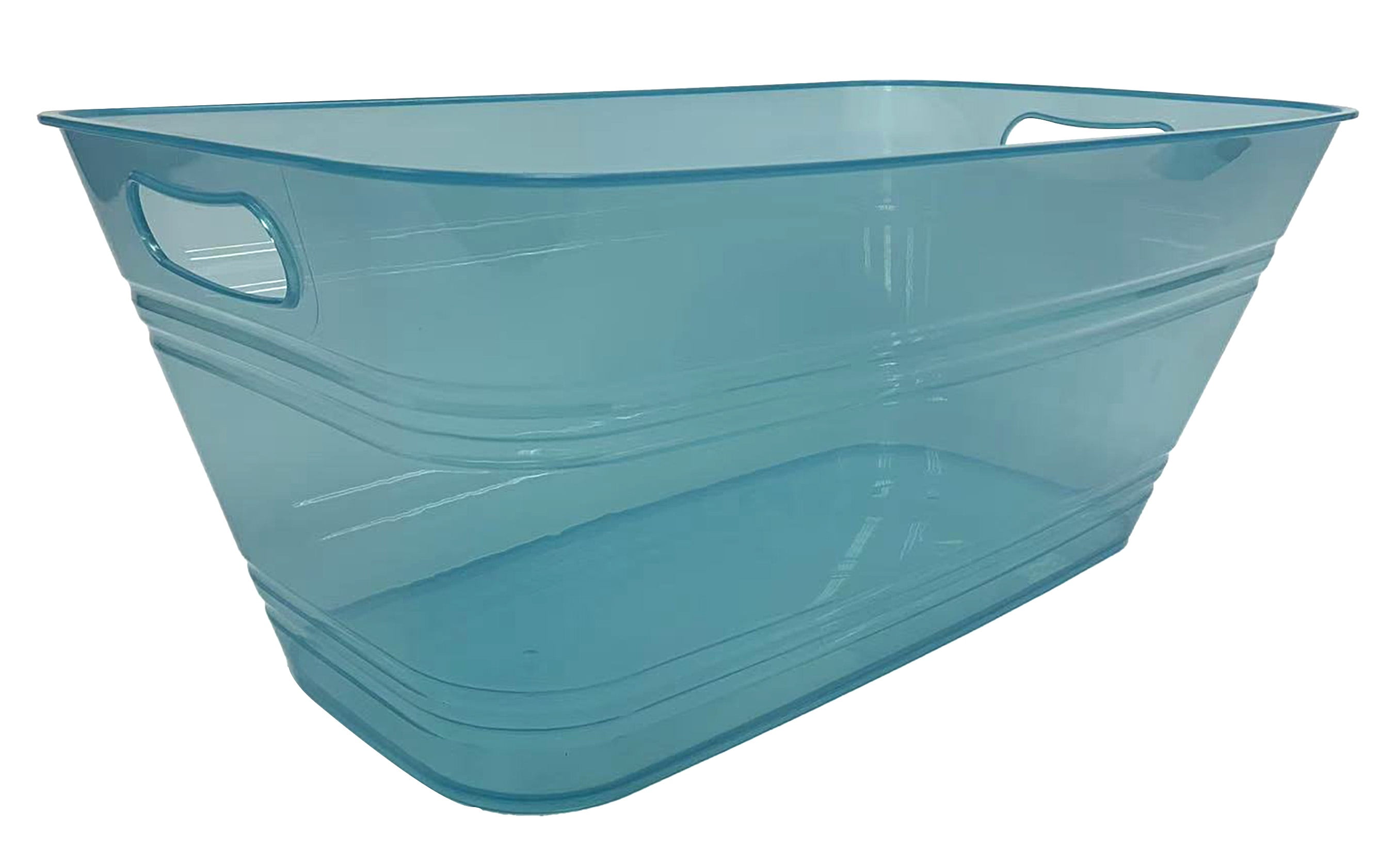 Mainstays 20" Plastic Rectangular Beverage Tub - Green