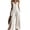 White, variant on JULMCOMO Linen Jumpsuits for Women Scoop Neck Button Down Summer Outfits Sleeveless Hem Slit with Buttons Wide Leg Loose Fit Jumpsuits Blue L