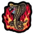 thumbnail image 1 of Cobra Parche Termoadhesivo PatchPros Snake02 10x10cm Amarillo/Café Bordado Adhesivo, 1 of 2