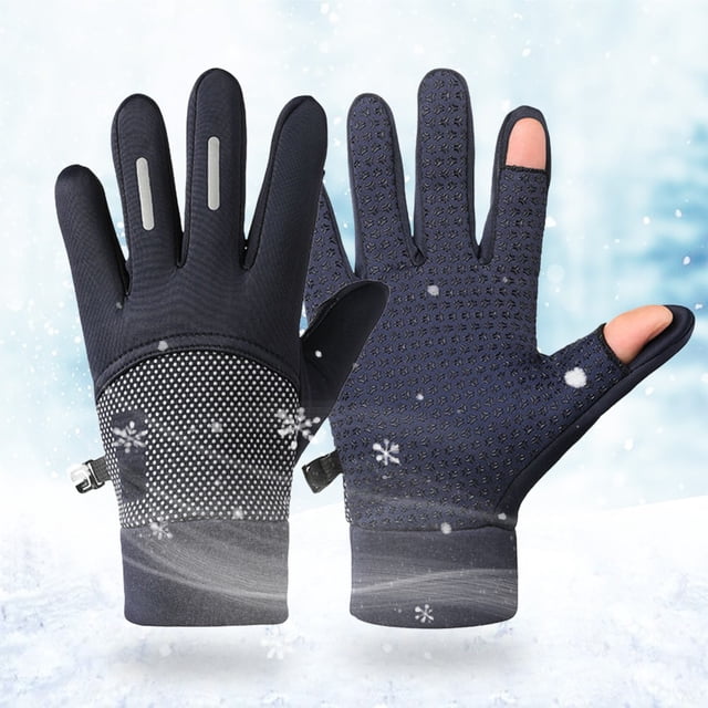 Winter New Ladies Fingerless Knitted Warm Half Finger Wool Gloves