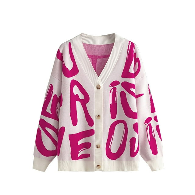 Pisexur Veste pour Femmes, Cardigans à devant Ouvert, Trenchs, Vestes d'Automne, Cardigan Décontracté pour Femmes à Imprimé Léopard, Col en V, Tricoté, à Boutons, à Manches Longues, Chandail, Haut, Manteau, Haut