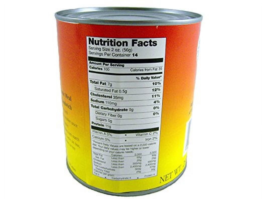 Yoder's Canned 10 Years Long Shelf Life Emergency Food Pork Chunks Meat Case, 28oz / 14 Servings /#2.5 /Can - 12 Cans