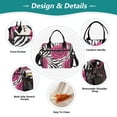 thumbnail image 3 of Iauyy Insulated Thermal Lunch Tote Bag for Women - S/M Sizes Portable Picnic Work Bag ,Rose-like Zebra Pattern, 3 of 6