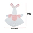 thumbnail image 3 of Naittoop Easter Bunny Goose Outfit Goose Clothes Porch Goose Outfit Lawn Goose Clothing for 23" Cement or Plastic Goose Outfit for Spring Easter's Day Outdoor Patio Yard Lawn Art Decor White, 3 of 5