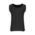 thumbnail image 3 of Ohufall Women Cotton Linen Tank Tops Fashion Casual Solid Color Round Neck Sleeveless Tees Summer Loose Fit Sleeveless Blouses, 3 of 5