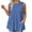 Blue, variant on Fnooota Women's Plus-size Tank Tops with Pockets, Basic Loose Fit Crew Neck 2025 Cotton Summer Sleeveless Tops Blue Size L-5XL