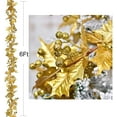 thumbnail image 5 of MAMOWEAR Gold Berry Christmas Garland, 6Foot Flexible Artificial Berry Garland for Indoor Outdoor Home Fireplace Winter New Year Christmas Decoration, 5 of 7
