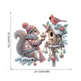 thumbnail image 2 of Acrílico Forma Especial Búho Navidad para Ventana Pared, 2 of 9