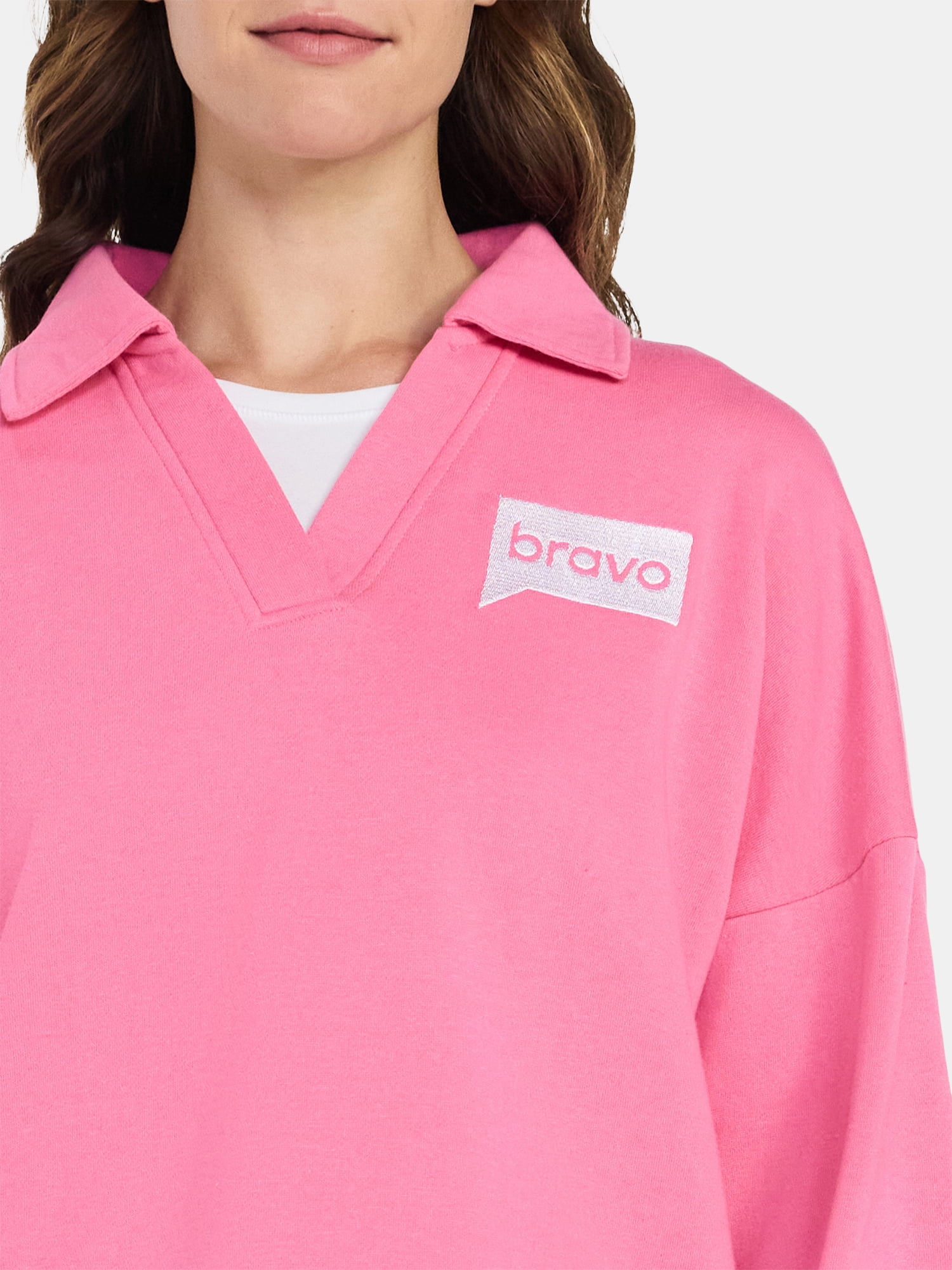 Bravo Women's Graphic Sweatshirt with Long Sleeves, Sizes XXS-XXL
