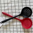 thumbnail image 2 of Slotted Spoon, Heatproof Skimmer Strainer Slotted Spoon, Seamless One-Piece Non-Stick Cooking Silicone Scoop Ladle with Ergonomic Handle for filter Vegetable, Pasta and More, 2 of 8